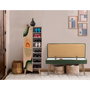 Hanah Home Conjunto Muebles Recibidor Vegas Sonomo 930 - 1070 Zapatero Banco Lino Verde